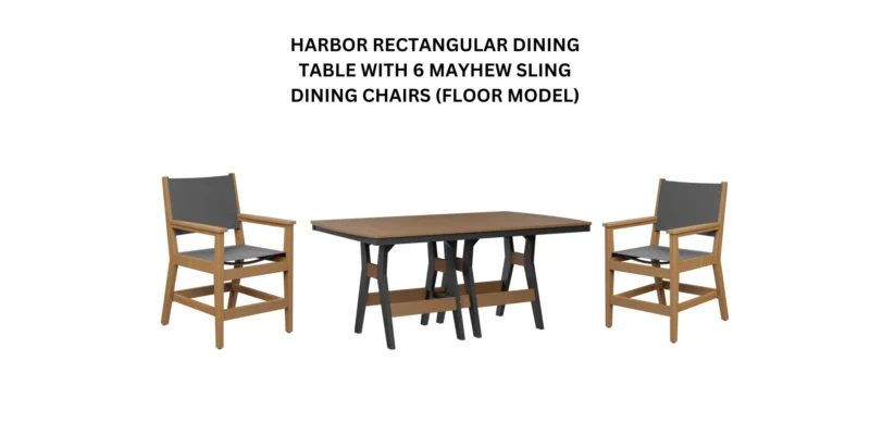 Berlin Gardens: Harbor Rectangular Dining Set- FLOOR MODEL